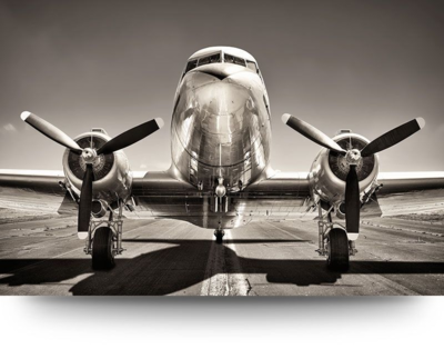 Canvas schilderij - Vliegtuig - DC-3 Dakota