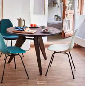 Vitra stoel Eames DSX Basic Dark onderstel