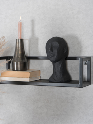Wandplank Vintage zwart 37 cm