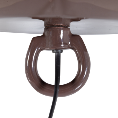 Mero tafellamp 34xo35 cm metaal hoogglans bruin