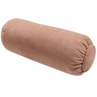 Baggy rolkussen 50xo23 cm 3d chenille middenbruin
