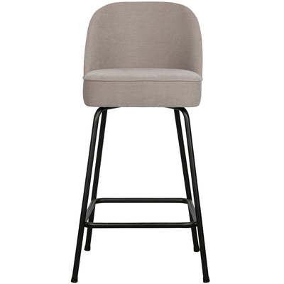 Vogue barstoel 65 cm 3d chenille middenbruin
