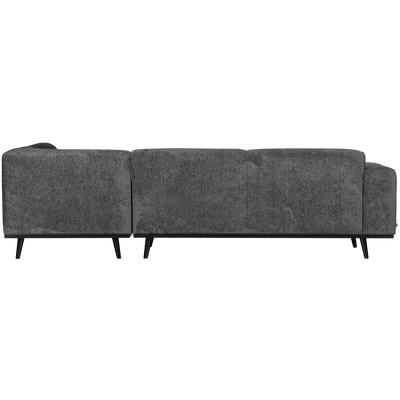 Statement hoekbank rechts chenille velvet terra