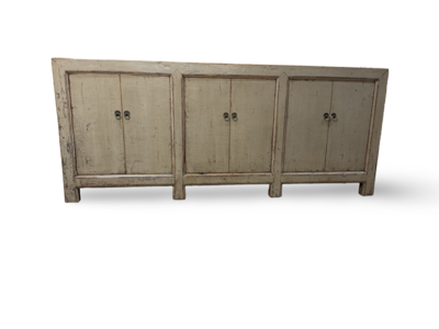 Dressoir grijs 6 deuren lak uniek