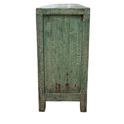 Dressoir groen 6dr droog uniek