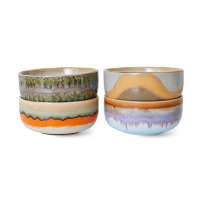 HKliving kom 70's Ceramics - Reef - set van 4