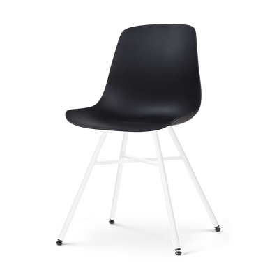 Eetkamerstoel Noa-Pip wit onderstel