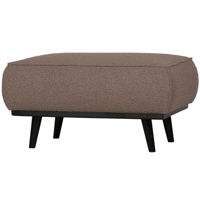 Statement hocker lichtbruin melange