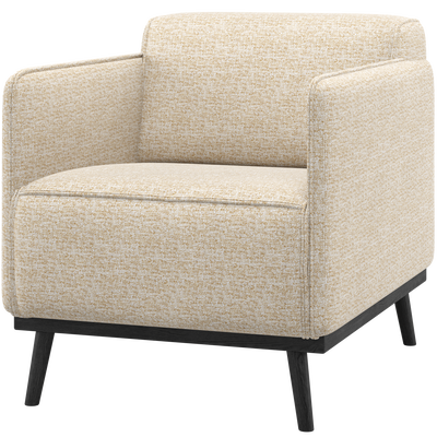 Statement fauteuil met arm chenille velvet perzikroze