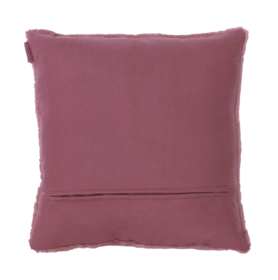 Kussen bont dusty rose