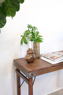 Gerecycled houten consoletafel