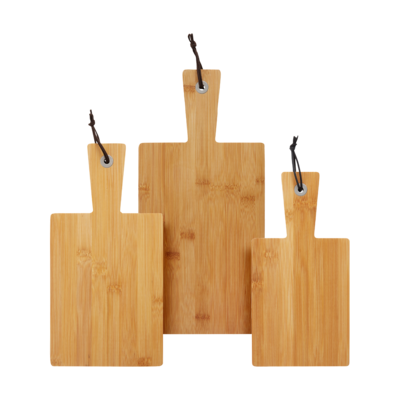 Serveerplank Dille hout bamboe - set van 3