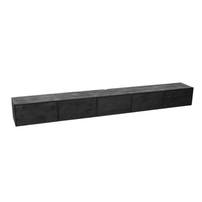 Zwevend Tv-meubel All Black 280