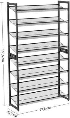 Schoenenrek 2 x (stapelbaar) met 4 niveaus Indusign