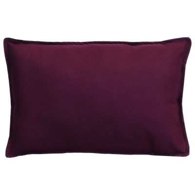 Kussen canvas aubergine