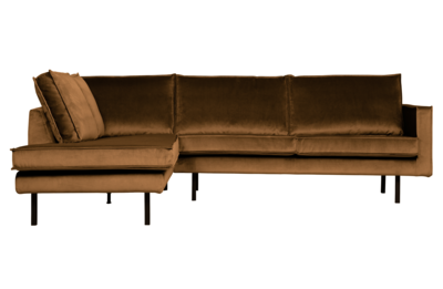BePureHome hoekbank Rodeo fluweel