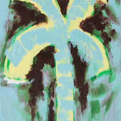 HKliving Schilderij Pocket exhibit Palmate 20x16 cm