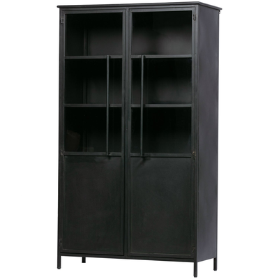 Exhibit vitrinekast metaal khaki