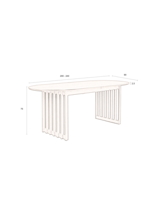 Dutchbone eettafel Barlet