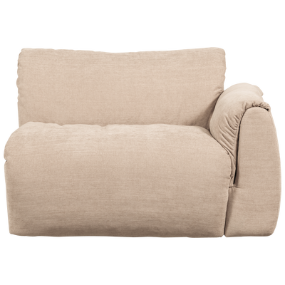 Baggy 1-zits element met arm rechts geweven chenille bruin