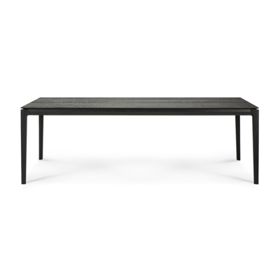 Ethnicraft - Oak Bok eettafel - zwart Tafel Bok 220X95 - eiken zwart 