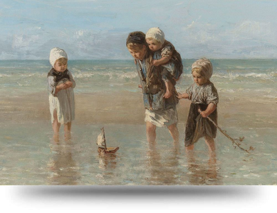 Canvas schilderij Kinderen der Zee