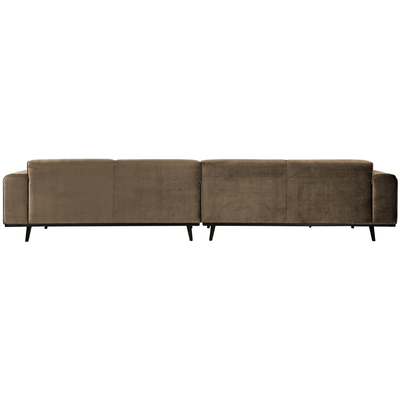 Statement xl 4-zits bank 372 cm lichtbruin melange