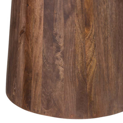 Limit eetkamertafel rond mangohout walnoot o130 cm