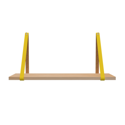 Leren plankdragers (set van 2)