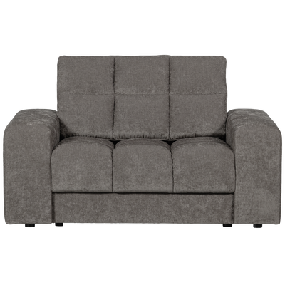 Second date loveseat velvet warmgrijs