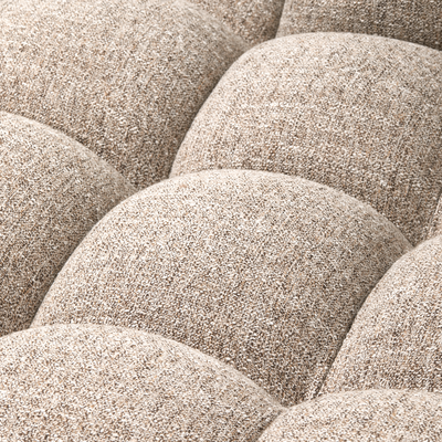 Allure chaise longue links geweven stof naturel melange