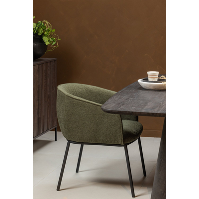 Leon eetkamerstoel boucle naturel melange