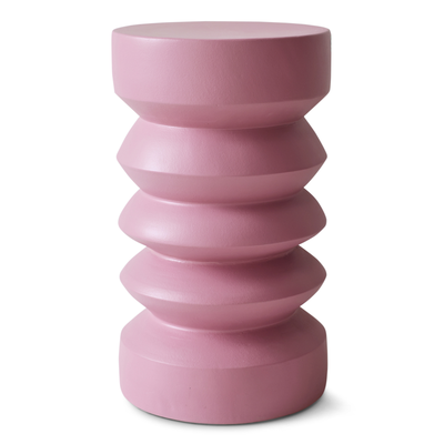 HKliving Bijzettafel stoneware rouge