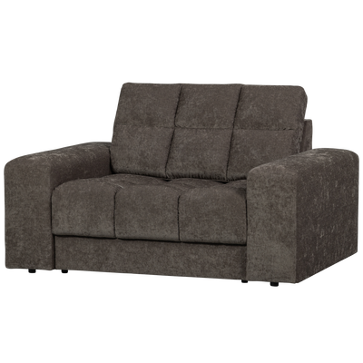 Second date loveseat velvet warmgrijs
