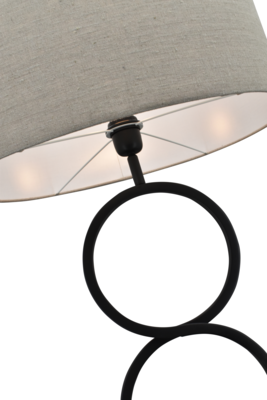 Vloerlamp Capri zwart