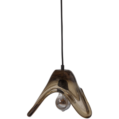 Elle hanglamp groot glas groen