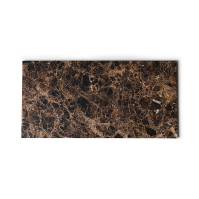 Marmer dienblad L 20x40cm - bruin