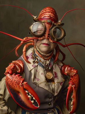 Canvas schilderij van een Kreeft