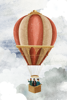 Poster Airballoon by Goed Blauw