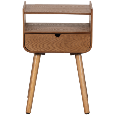 Nils nachtkastje/bijzettafel hout oudroze [fsc]