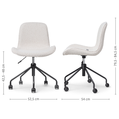 Bureaustoel Nout-Fé gestoffeerd