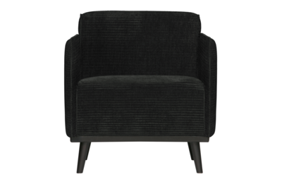 BePureHome fauteuil Statement met arm brede platte rib