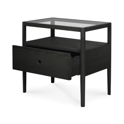 Ethnicraft nachtkastje Spindle Oak black