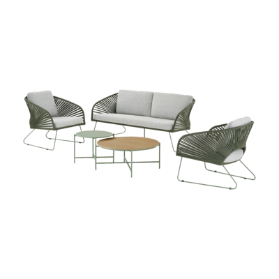 Tuin loungeset Mischa 5-delig - met zitkussens
