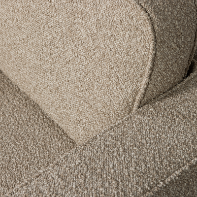Lazy draaifauteuil boucle bruin