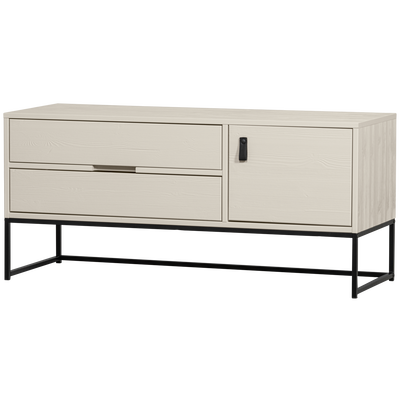 Silas tv meubel 120 cm grenen dust [fsc]