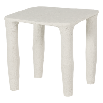 Vion lage bijzettafel papier mache off white