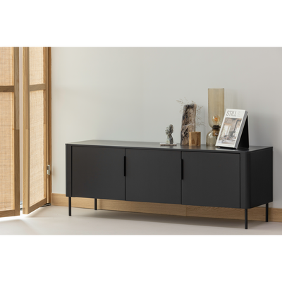 Gunnar tv meubel 154 cm grenen mud [fsc]