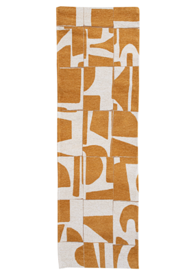 Ecorugs vloerkleed Papercut geel