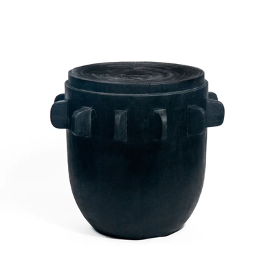 Suar houten krukje / tafeltje zwart wood